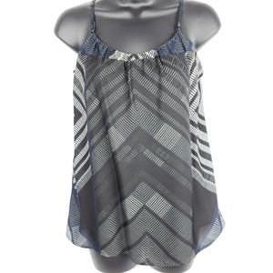 Vince Graphic Print Silk Cami Tank